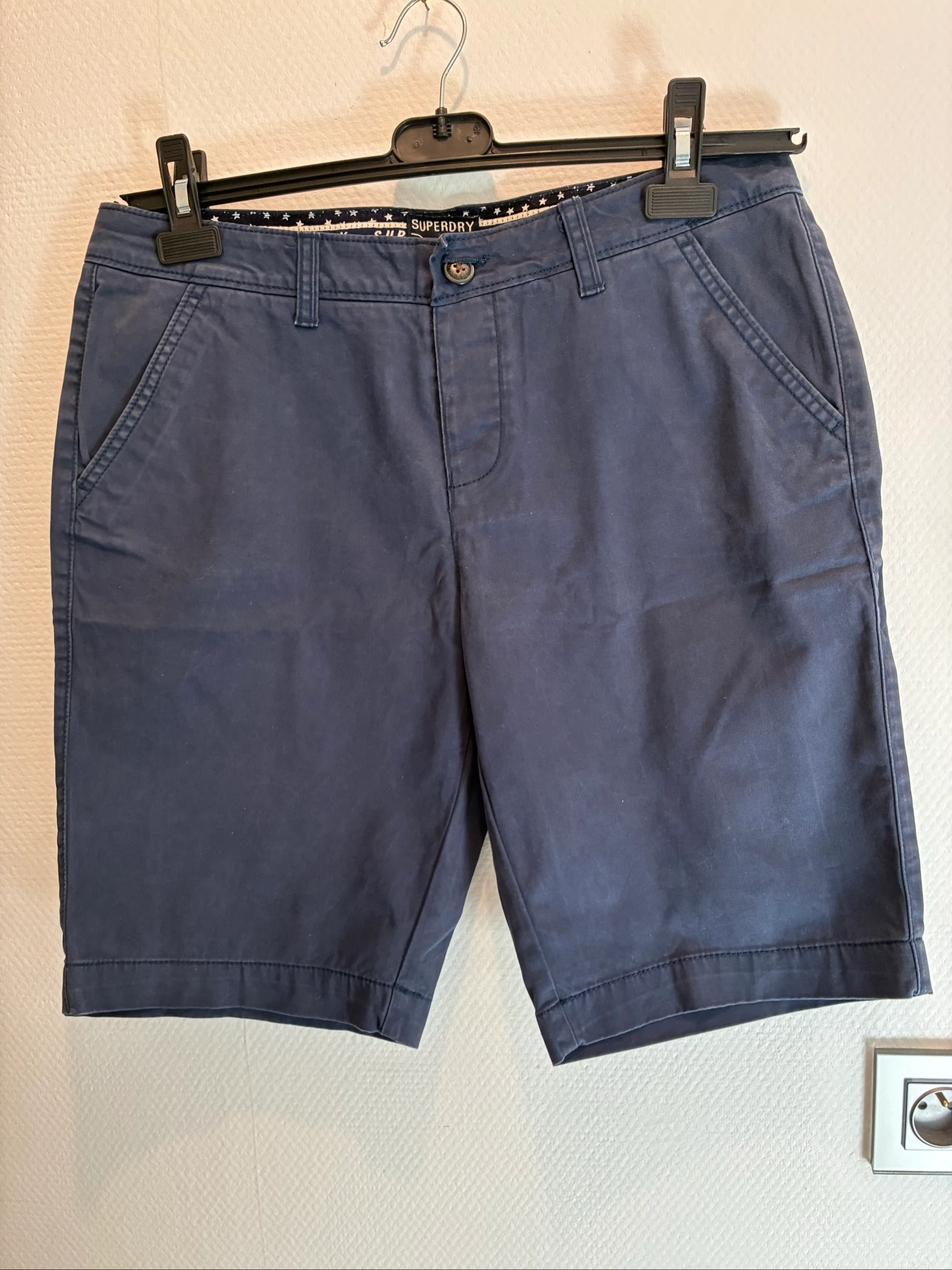 Short Superdry Bleu Marine 